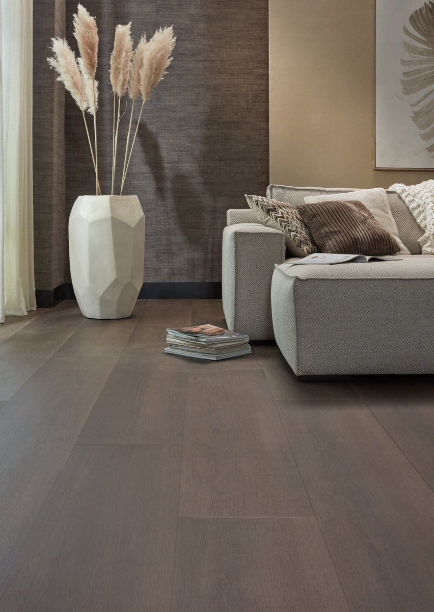 Floer Landhuis Click PVC - Donkere Eik