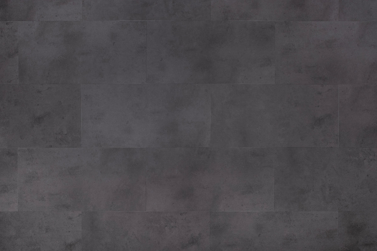 Floer Tegel PVC - Betonlook Zwart