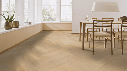 Floer Hybride Hout - Crème Eiken Visgraat (Uitlopend)