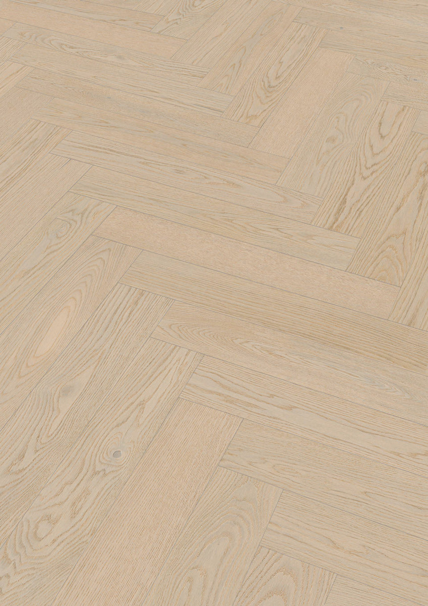 Floer Hybride Hout - Wit Eiken Visgraat (Uitlopend)