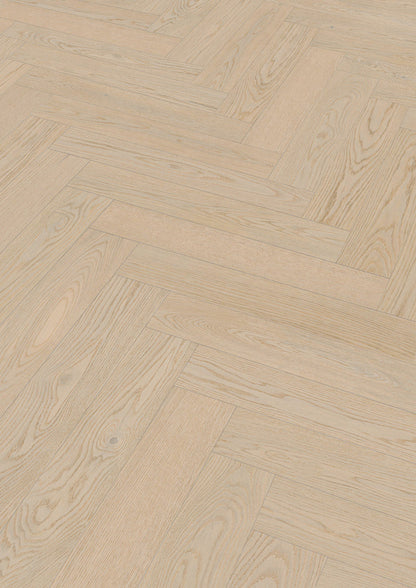 Floer Hybride Hout - Wit Eiken Visgraat (Uitlopend)