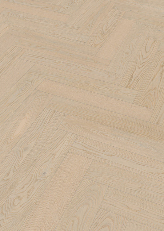 Floer Hybride Hout - Wit Eiken Visgraat (Uitlopend)
