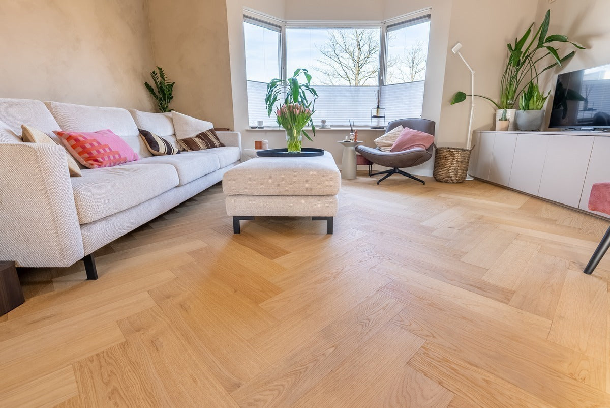 Floer Hybride Hout - Natuur Eiken Visgraat