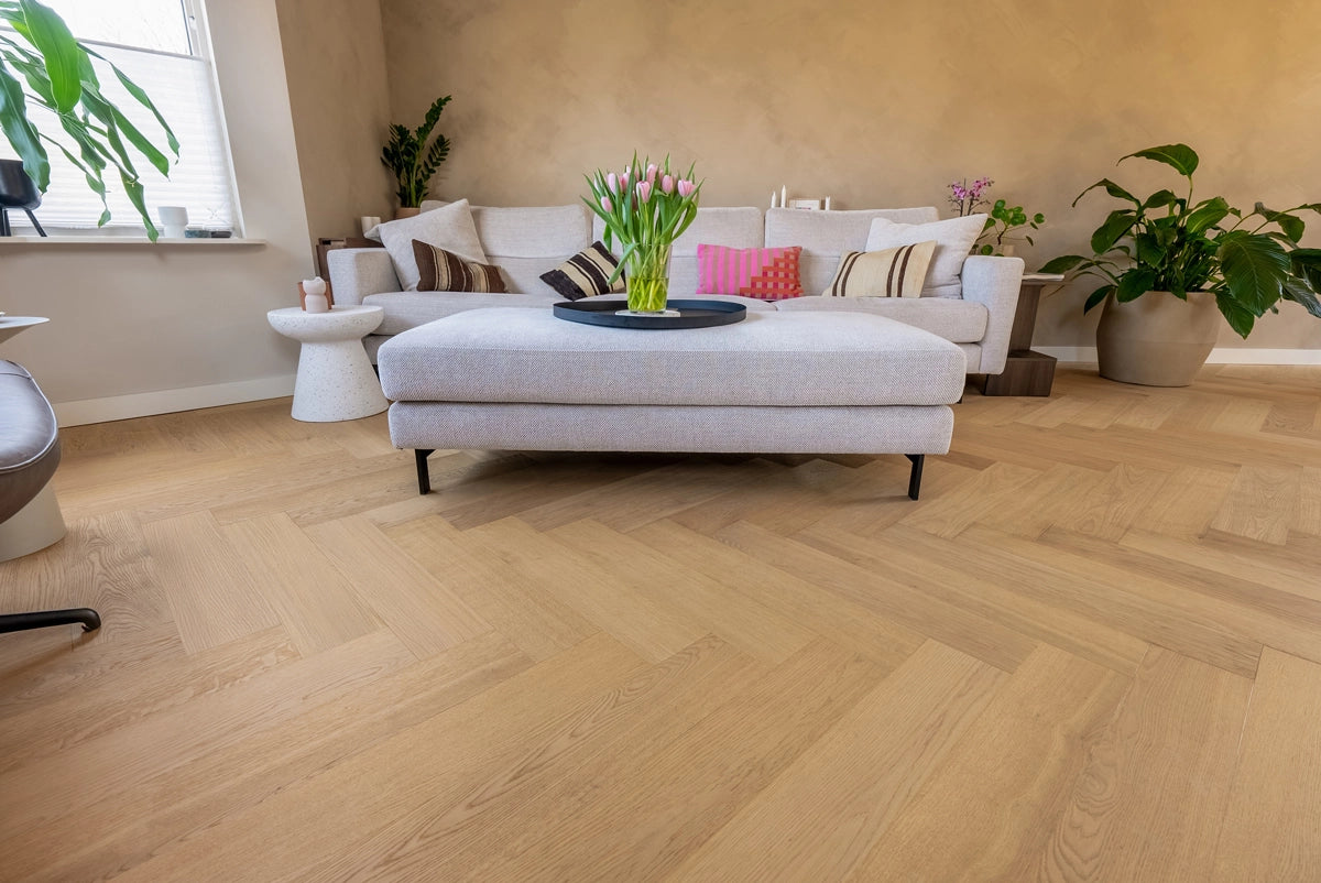 Floer Hybride Hout - Puur Eiken Visgraat