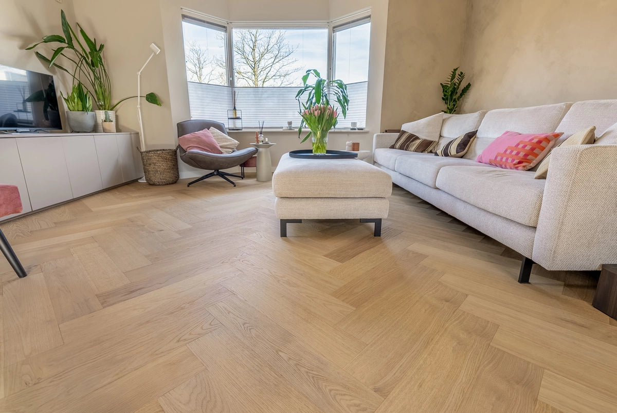 Floer Hybride Hout - Puur Eiken Visgraat
