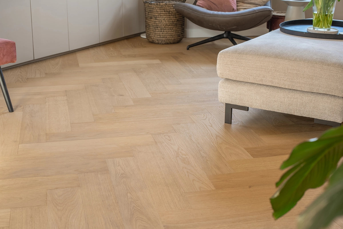 Floer Hybride Hout - Puur Eiken Visgraat