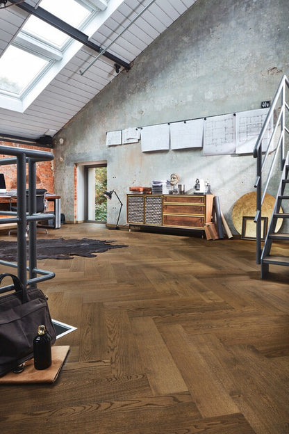 Floer Hybride Hout - Warmbruin Eiken Visgraat