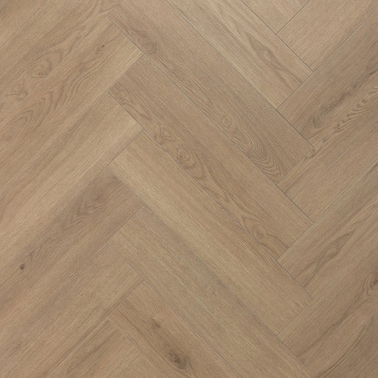 Floer Hybride Laminaat Visgraat - Grijsbeige Eiken