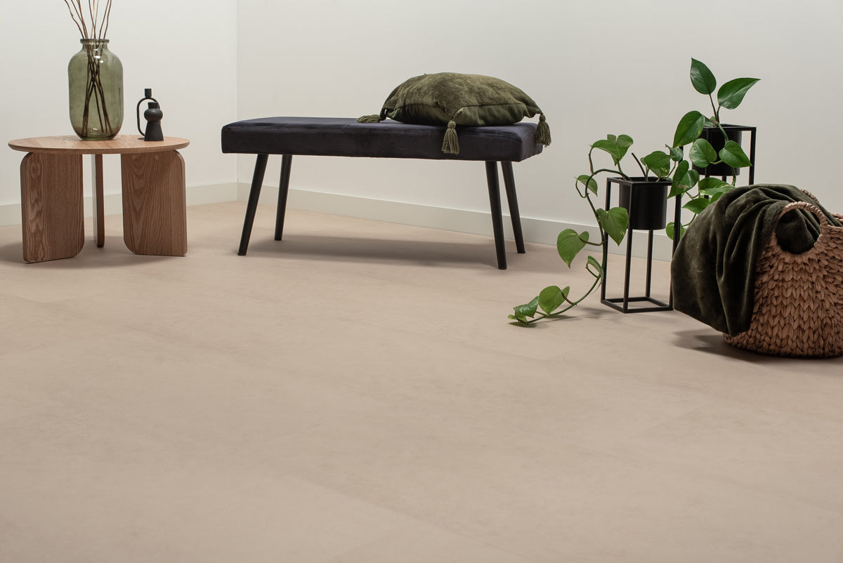 Floer Tegel Click PVC - Betonlook Beige