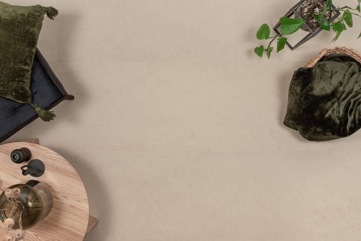 Floer Tegel Click PVC - Betonlook Beige