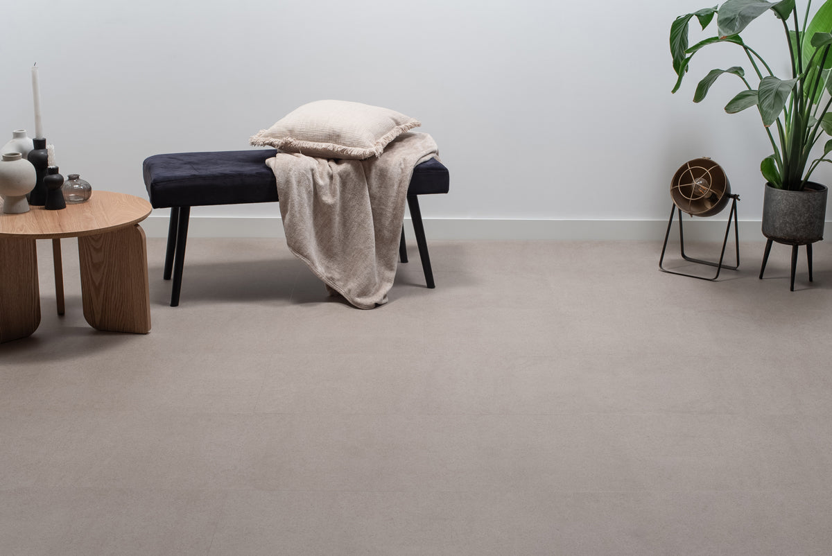 Floer Tegel Click PVC - Betonlook Greige