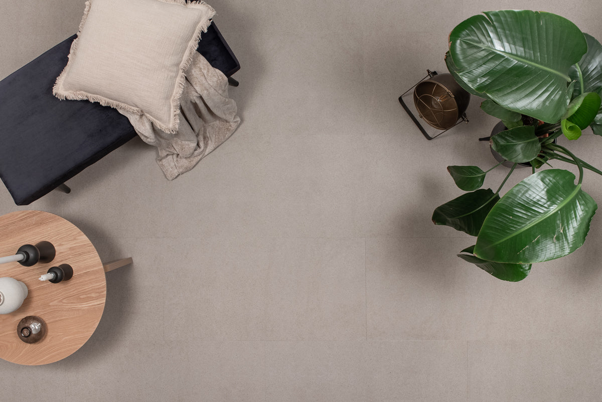 Floer Tegel Click PVC - Betonlook Greige