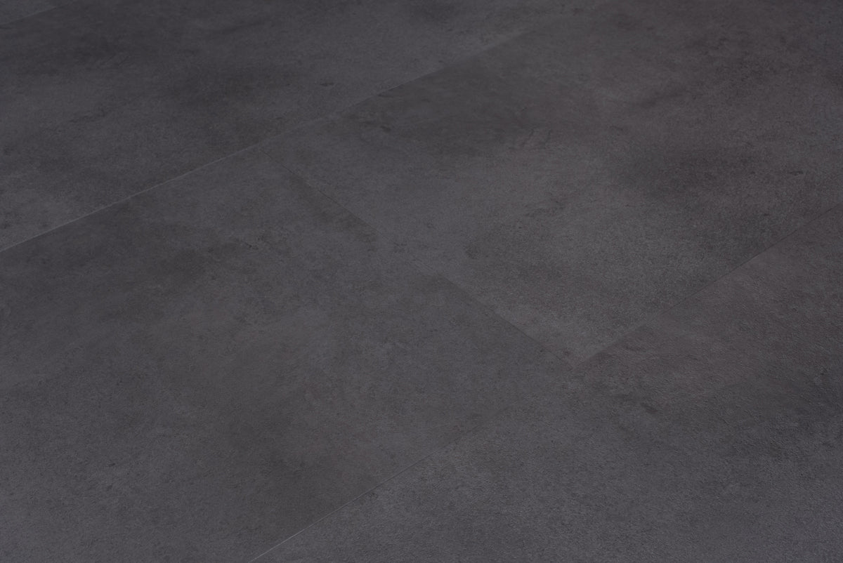 Floer Tegel Click PVC - Betonlook Zwart