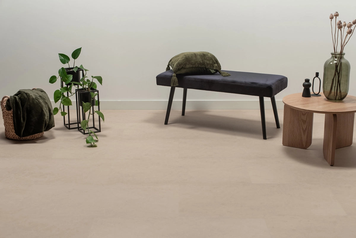 Floer Tegel PVC - Betonlook Beige