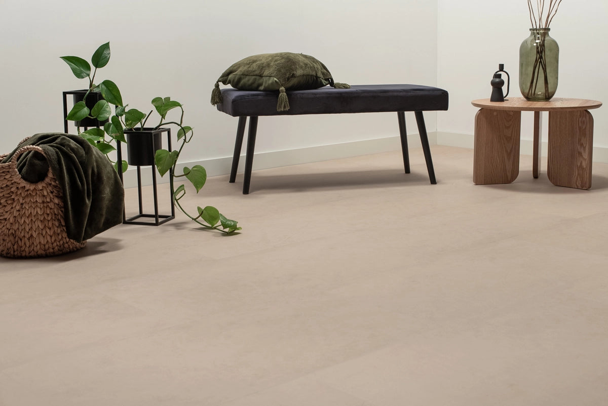 Floer Tegel PVC - Betonlook Beige
