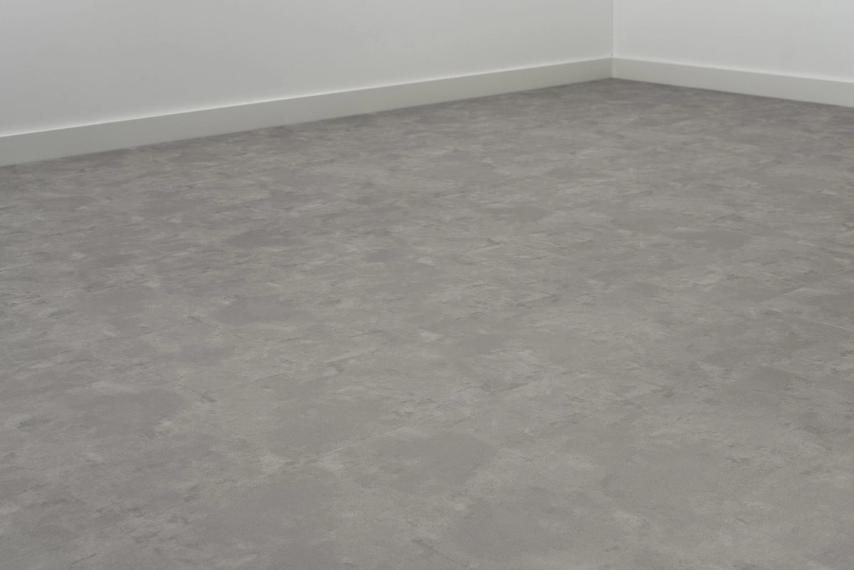 Floer Tegel PVC - Betonlook Grijs