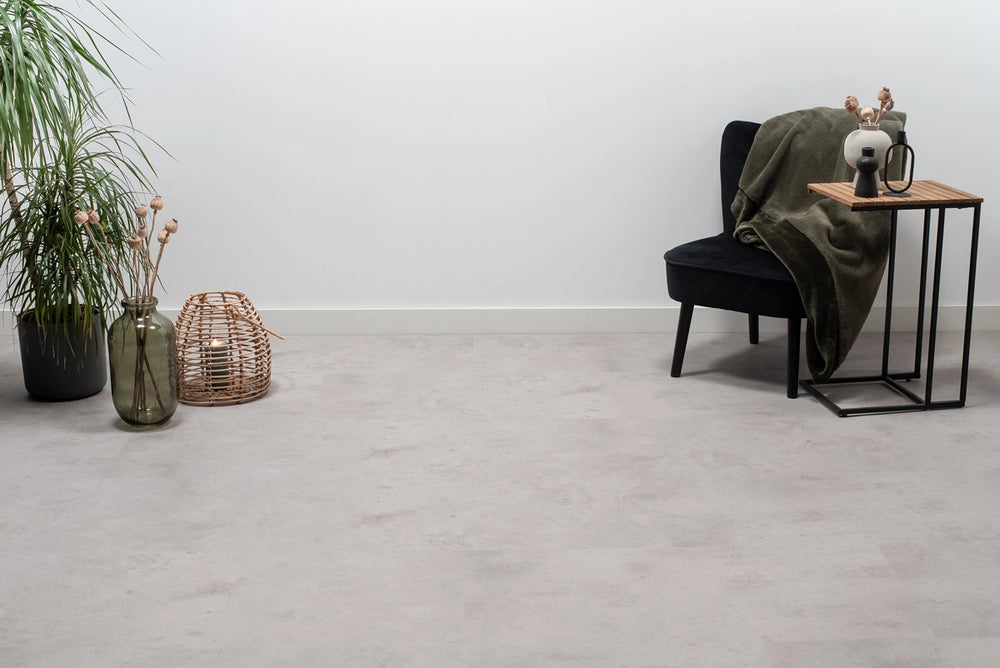 Floer Tegel PVC - Betonlook Lichtgrijs
