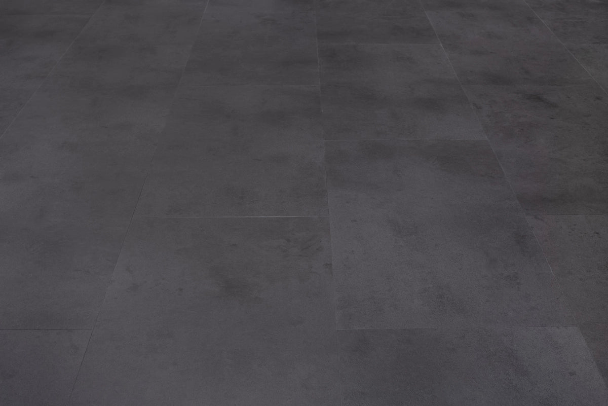 Floer Tegel PVC - Betonlook Zwart