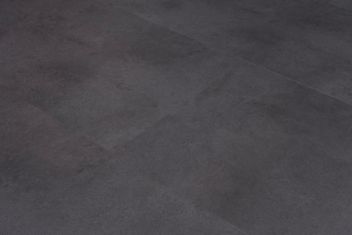 Floer Tegel PVC - Betonlook Zwart