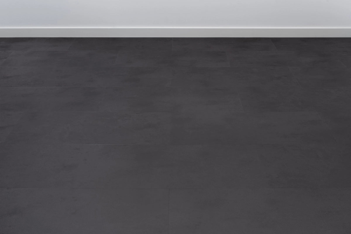 Floer Tegel PVC - Betonlook Zwart