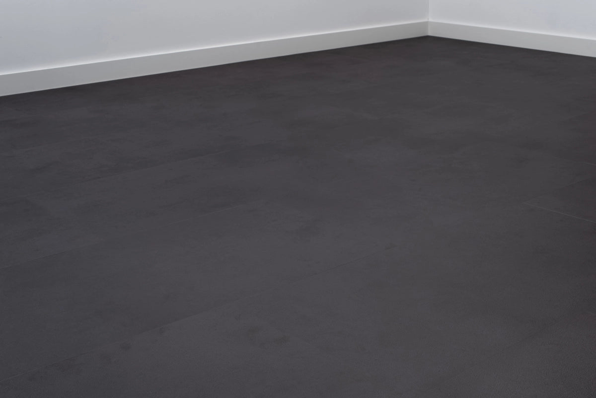 Floer Tegel PVC - Betonlook Zwart