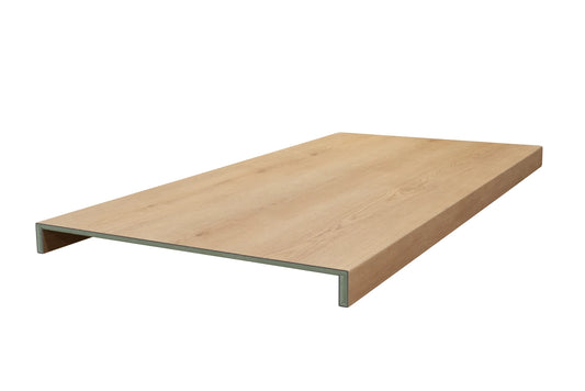 Floer Trap Overzettreden - Bruin Eiken Dubbeltrede 138 cm