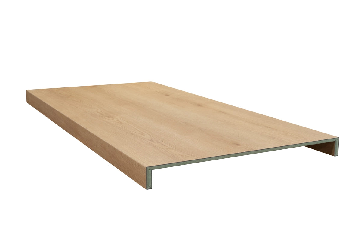 Floer Trap Overzettreden - Bruin Eiken Dubbeltrede 138 cm