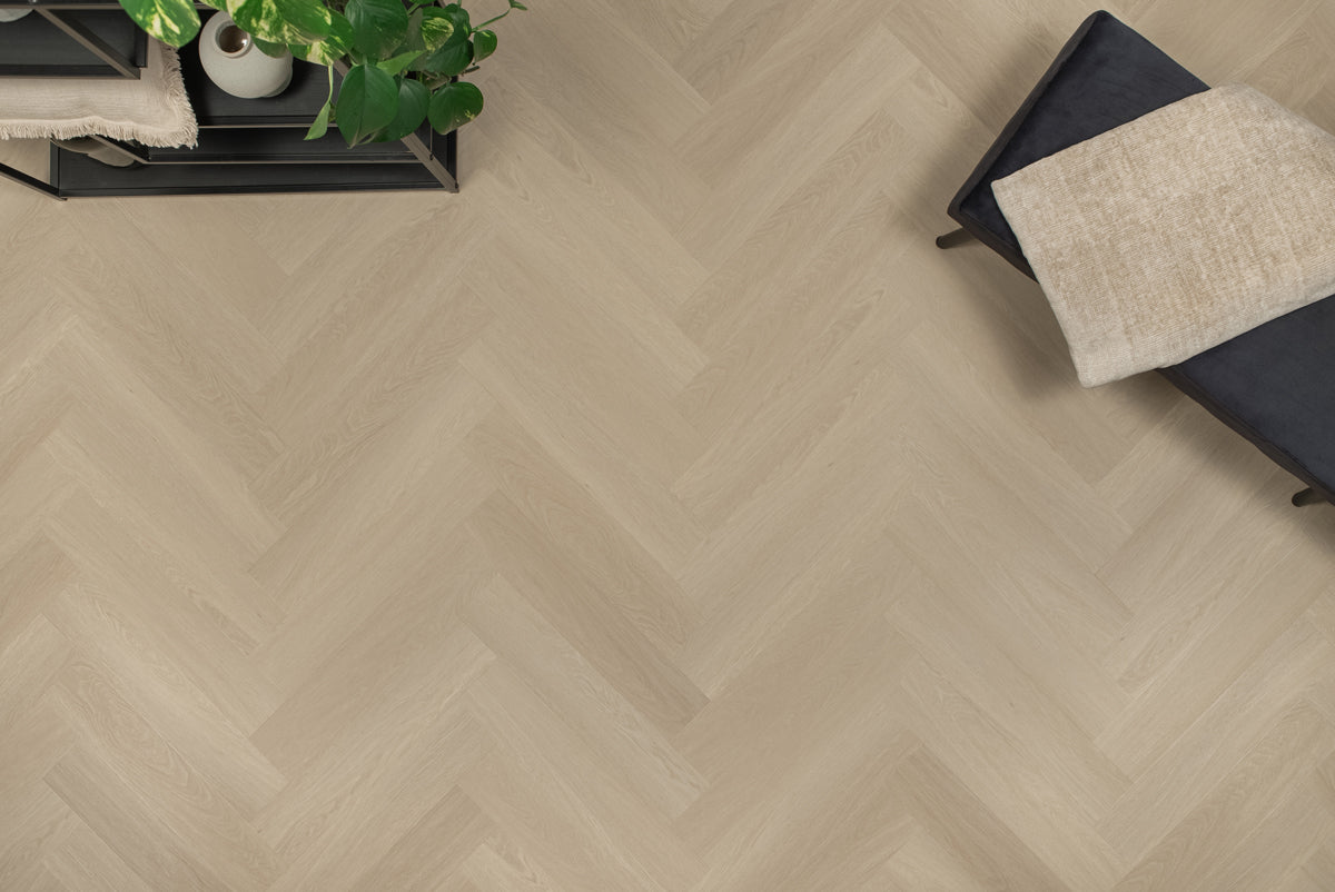 Floer Visgraat Click PVC - Beige Eiken - productfoto 5