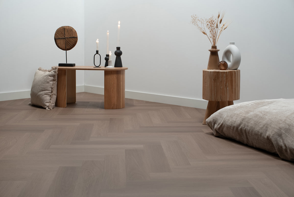 Floer Visgraat Click PVC - Greige Eiken - productfoto 8