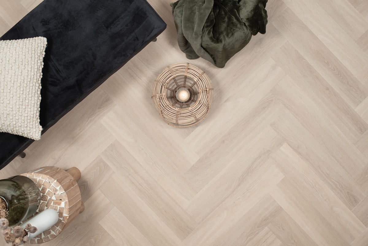 Floer Visgraat Click PVC - Puur Eiken - productfoto 3
