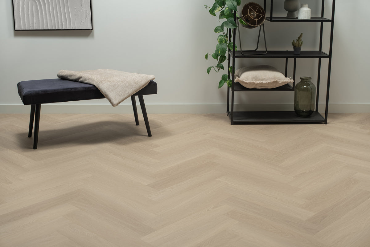 Floer Visgraat PVC - Beige Eiken
