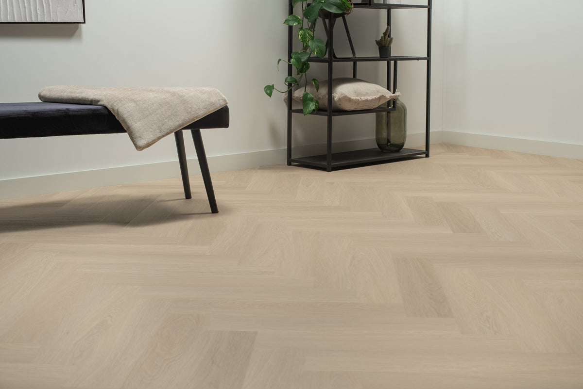 Floer Visgraat PVC - Beige Eiken