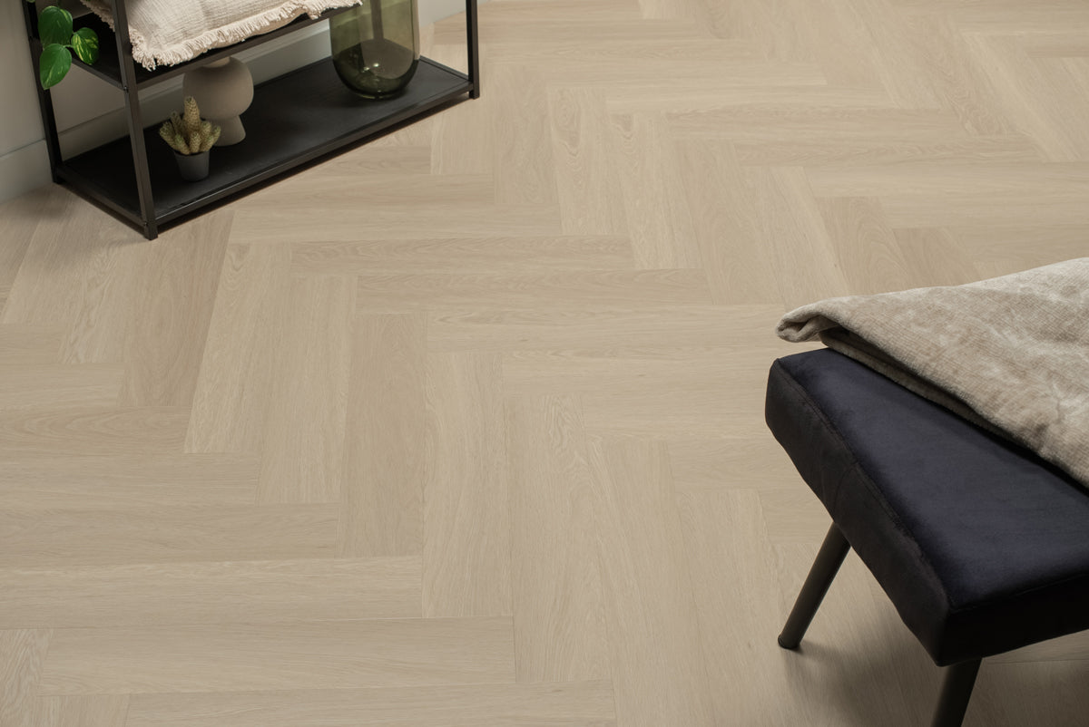 Floer Visgraat PVC - Beige Eiken