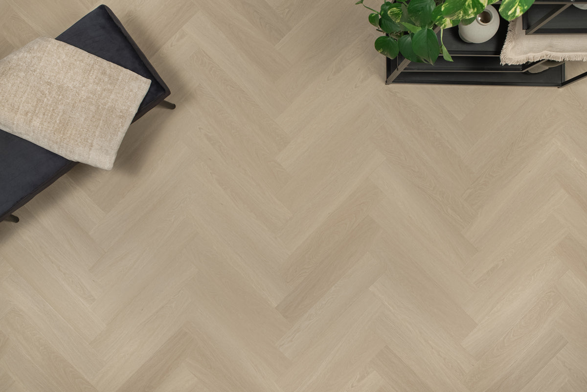 Floer Visgraat PVC - Beige Eiken