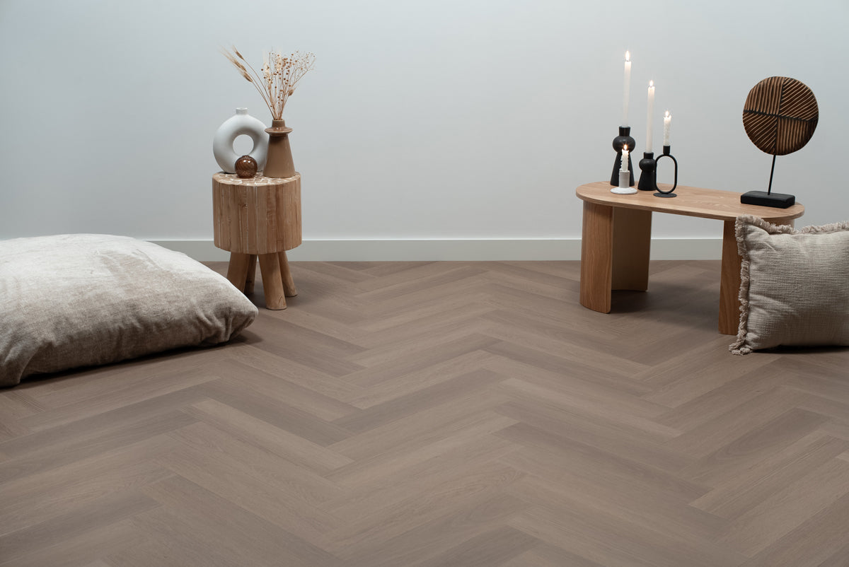 Floer Visgraat PVC - Greige Eiken - productfoto 2