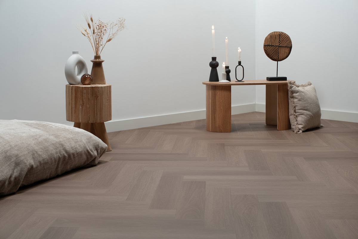 Floer Visgraat PVC - Greige Eiken - productfoto 8