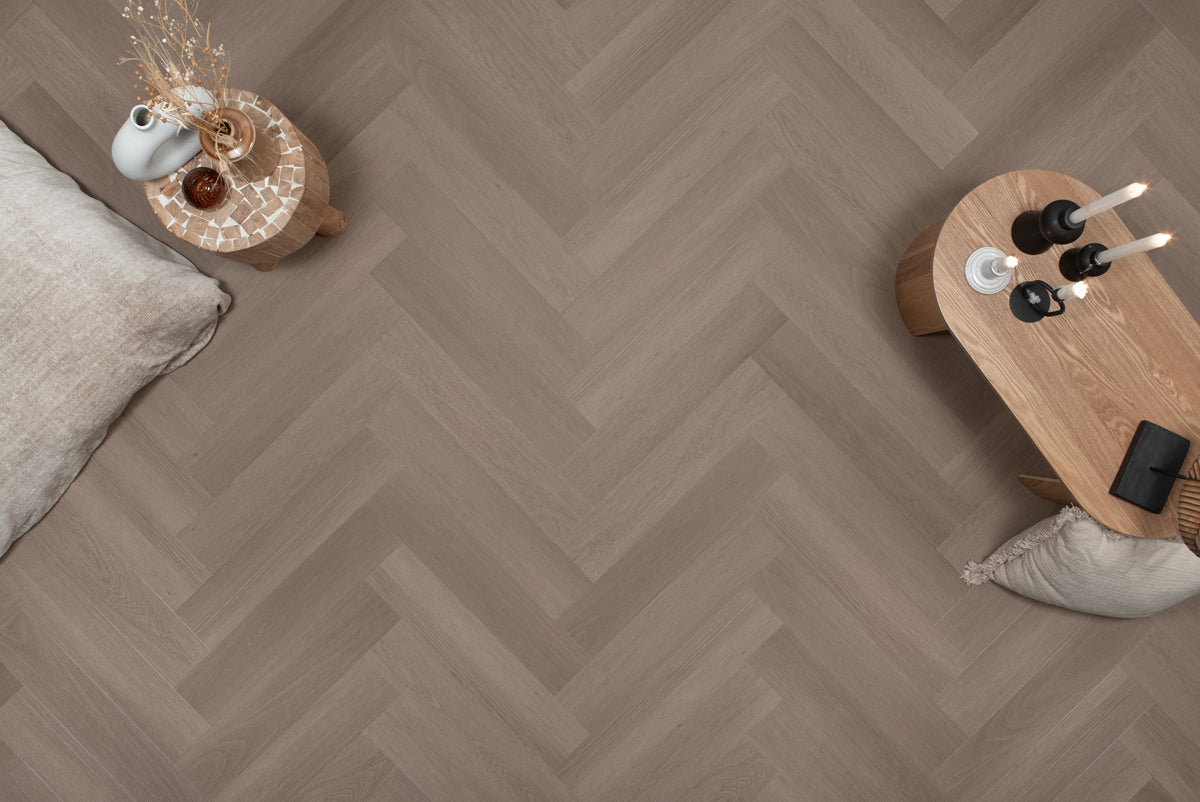 Floer Visgraat PVC - Greige Eiken - productfoto 3