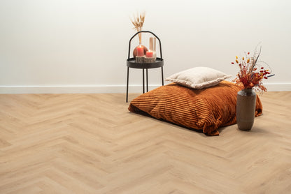 Floer Visgraat PVC - Natuur Eiken