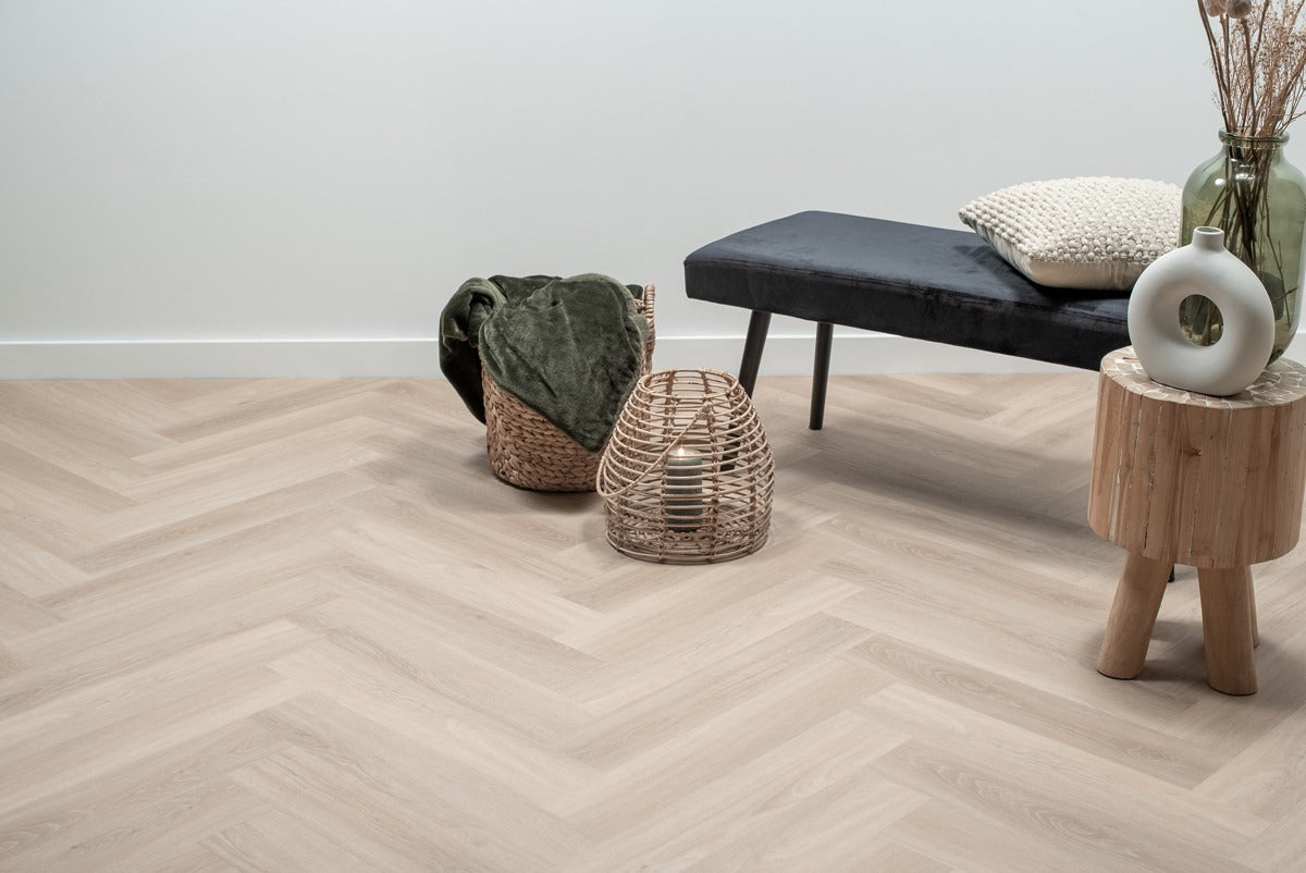 Floer Visgraat PVC - Puur Eiken