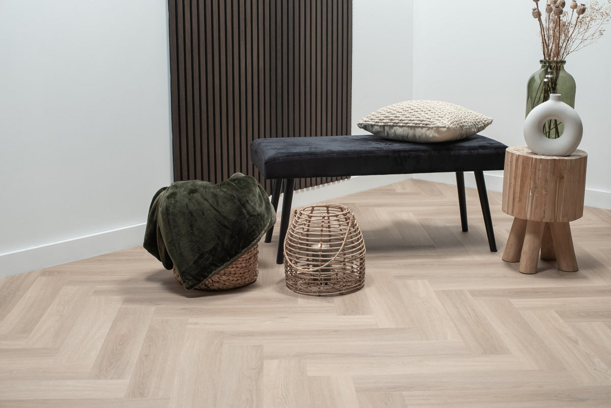 Floer Visgraat PVC - Puur Eiken