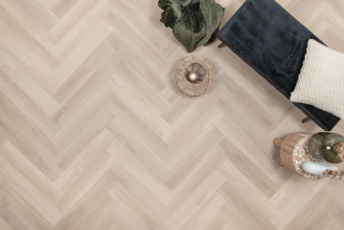 Floer Visgraat PVC - Puur Eiken