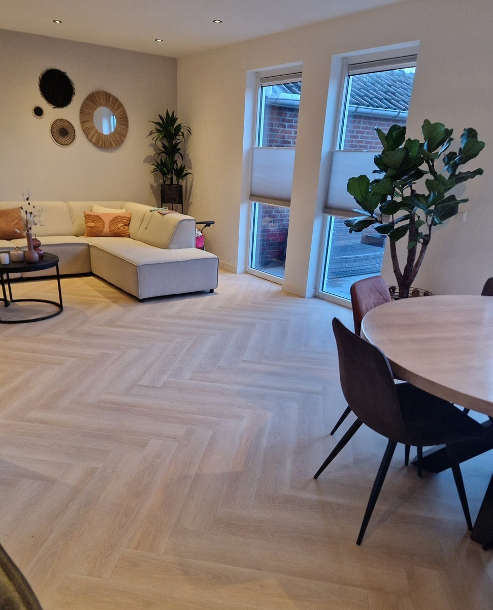 Floer Walvisgraat Click PVC – Balein Beige