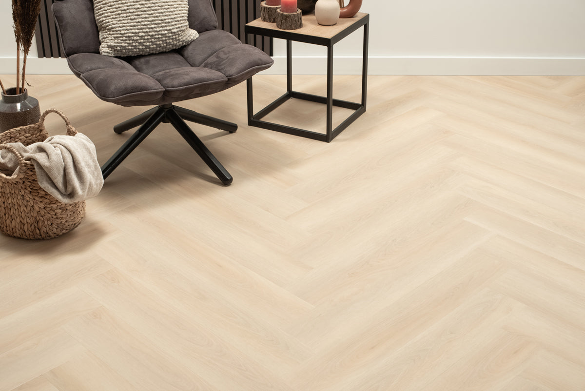 Floer Walvisgraat Click PVC – Balein Beige