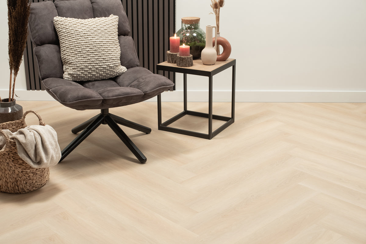 Floer Walvisgraat Click PVC – Balein Beige