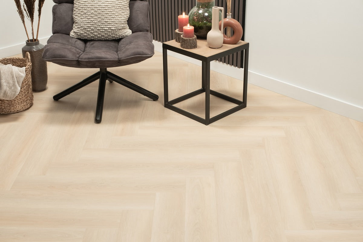 Floer Walvisgraat Click PVC – Balein Beige