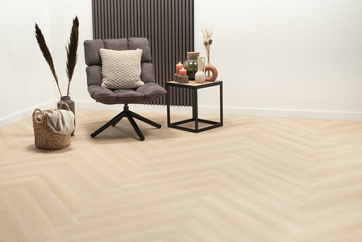 Floer Walvisgraat Click PVC – Balein Beige