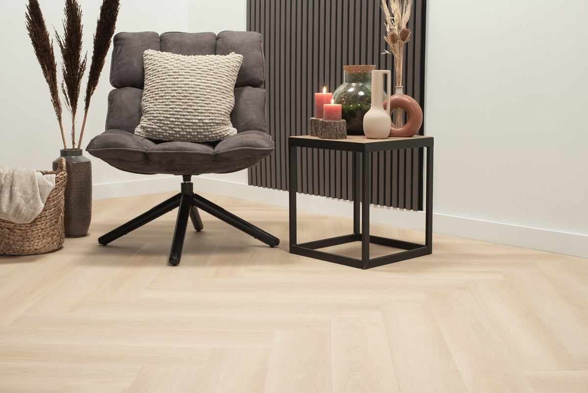 Floer Walvisgraat Click PVC – Balein Beige