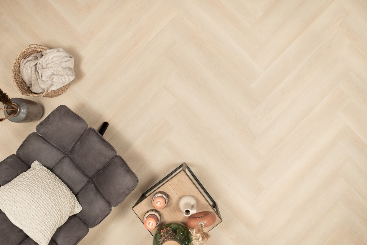 Floer Walvisgraat Click PVC – Balein Beige