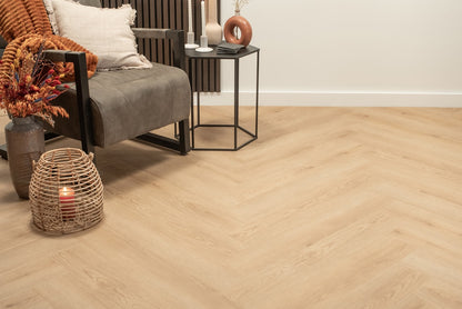 Floer Walvisgraat Click PVC - Bryde Bruin