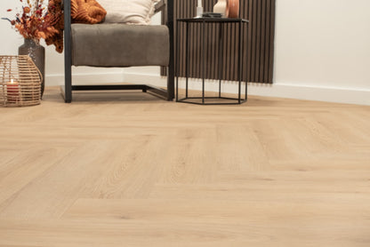 Floer Walvisgraat Click PVC - Bryde Bruin